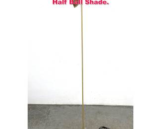 Lot 75 Kovacs Style Floor Lamp. Adjustable Half Ball Shade. 