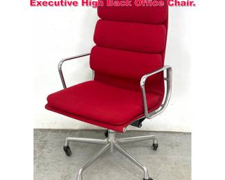 Lot 206 Eames Soft Pad Aluminum Group Executive High Back Office Chair. 