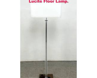 Lot 363 Mid Century Modern Acrylic and Lucite Floor Lamp. 