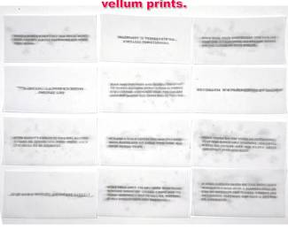 Lot 29 12 Jenny Holzer truisms vellum prints. 