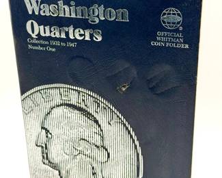 Washington Quarters Coin Collection Folder 1932–1947 Whitman (Partial Set, Silver)