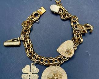 14K Gold Charms On 1/20 12K Gold Filled Chain