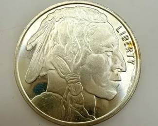 ½ Troy Oz .999 Fine Silver Buffalo Round