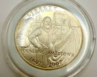2007-P Jamestown 400th Anniversary U.S. Silver Commemorative Dollar
