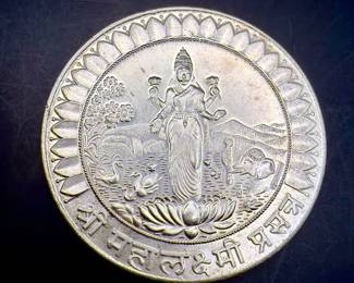 Shree Mahalaxmi Silver Token