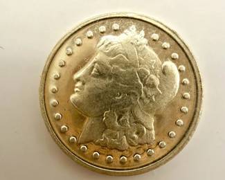 (1) 1 Gram .999 Fine Silver Liberty Style Round