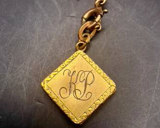 Tiny 12K Vintage Locket & Chain