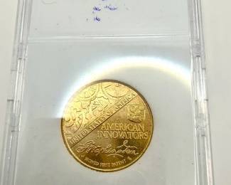 2018 American Innovation $1 Coin – Signed First Patent Design