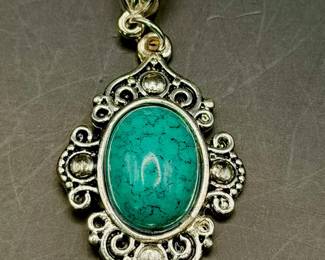 Silver Tone Necklace Pendant