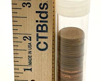 Unsearched 1967 Canada Centennial One Cent Coins – Dove Design – Coin Tube