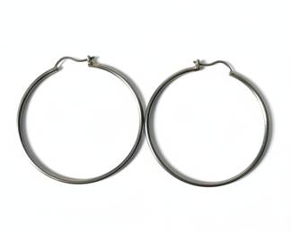 Round Hoop Earrings