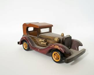 Vintage Wooden Model Car