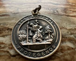 San Cristobal "Protegenos" Sterling Silver Medal