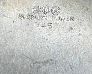 Sterling Silver Bowl with Maker's Marks