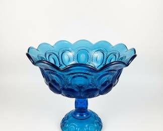 L.E. Smith Moon and Stars Blue Compote