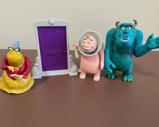 Monsters, Inc. McDonald's Happy Meal "Boo's Door" Playset with Characters