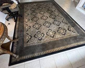 Persian Style Geometric Medallion Area Rug