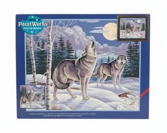 Dimensions PaintWorks "Moonlit Howl" Paint-by-Number Kit