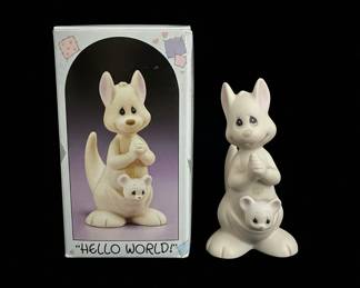 Precious Moments "Hello World!" Kangaroo with Joey Figurine