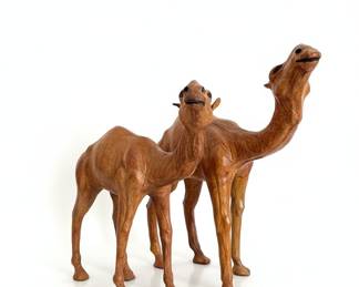 Pair of Vintage Camel Figurines, Made in India