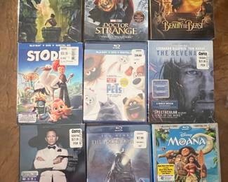 Assorted Blu-ray and DVD Movies