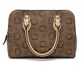 Guess "G" Monogram Delphina Satchel Handbag