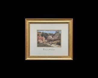 Camille Pissarro "The Road to the Village" Framed Print