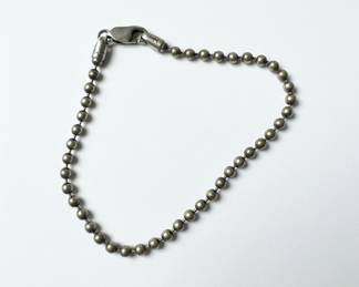 Sterling Silver Ball Chain Bracelet with Lobster Clasp