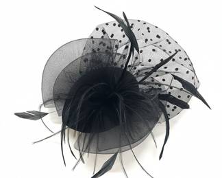 Black Net Fascinator