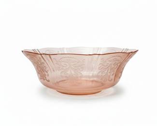 Pink Depression Glass Bowl - American Sweetheart
