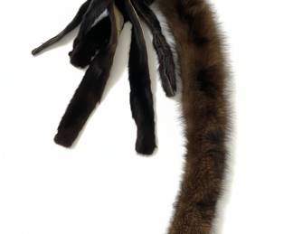 Vintage Fox Fur Stole with Tails