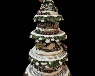 The Bradford Exchange Thomas Kinkade Wonderland Express Animated Tabletop Christmas Tree