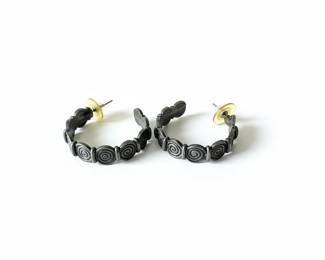 Vintage Swirl Hoop Earrings