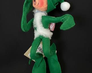 Annalee Mobilitee Dolls 9" Green Elf Figurine
