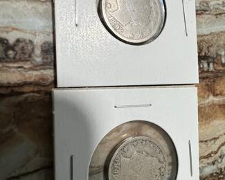 1892 and 1899 Liberty Head V Nickel Coins