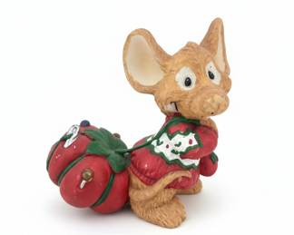 Vintage Roy Des of Fla "Strawberry Mouse" Figurine