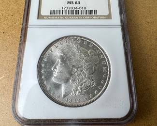 1889 Morgan Silver Dollar, MS64 (NGC)