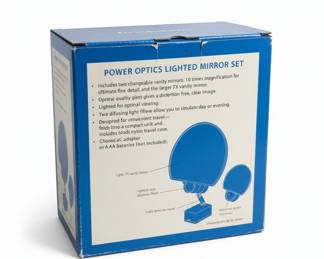 Brookstone "Power Optics" Lighted Mirror Set
