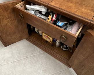 Bernhardt Hibriten Flip Top Bar Cabinet