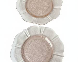 Pink Depression Glass "American Sweetheart" Plate