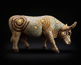 CowParade "Starry Night in Texas" Cow Figurine