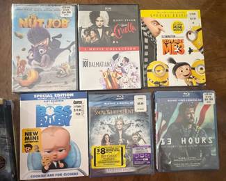Assorted Blu-ray and DVD Movies