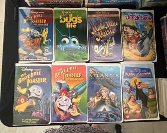 Collection of Disney and Animated Feature VHS Tapes (Includes Black Diamond Editions)