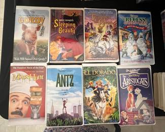 Collection of Disney and Animated Feature VHS Tapes (Includes Black Diamond Editions)