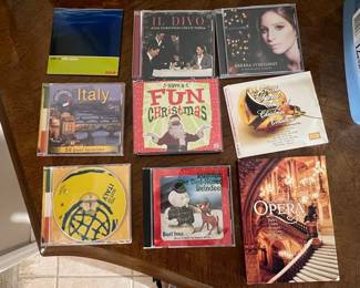 Assorted Music CDs Collection - Including Reggae, Swing, Jazz, Italian, Christmas, Opera, and Exotica/Tiki Genres
