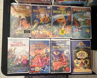 Collection of Disney and Animated Feature VHS Tapes (Includes Black Diamond Editions)
