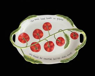 Certified International Judy Phipps Tomato Platter
