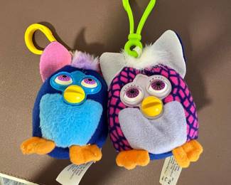 McDonald's Furby Happy Meal Keychain Plush Toys (2000)