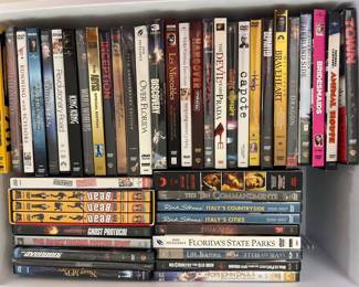 Collection of DVDs and Blu-rays