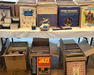 Boxes and boxes of albums